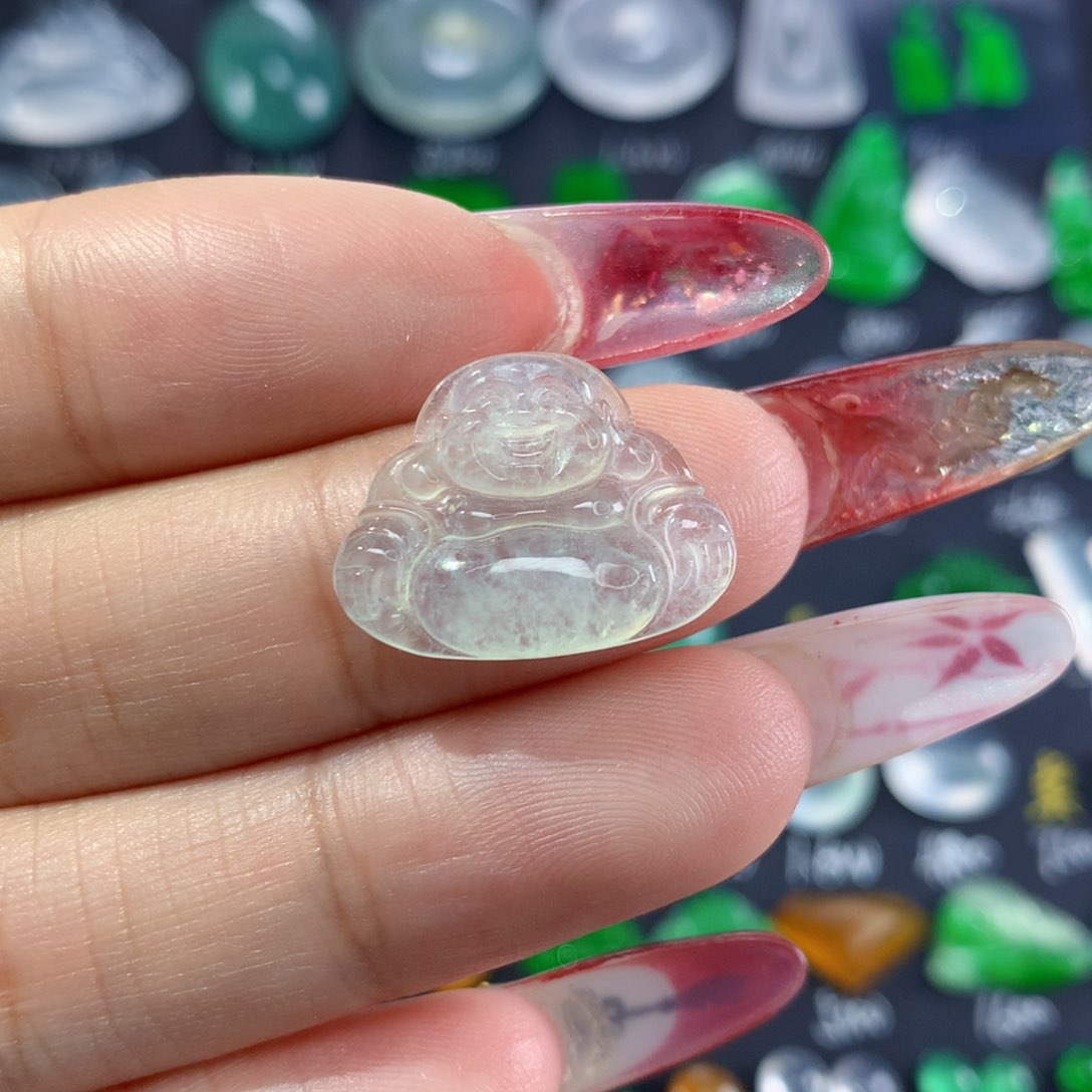 翡翠颈饰未镶嵌纯天然缅甸翡翠A货