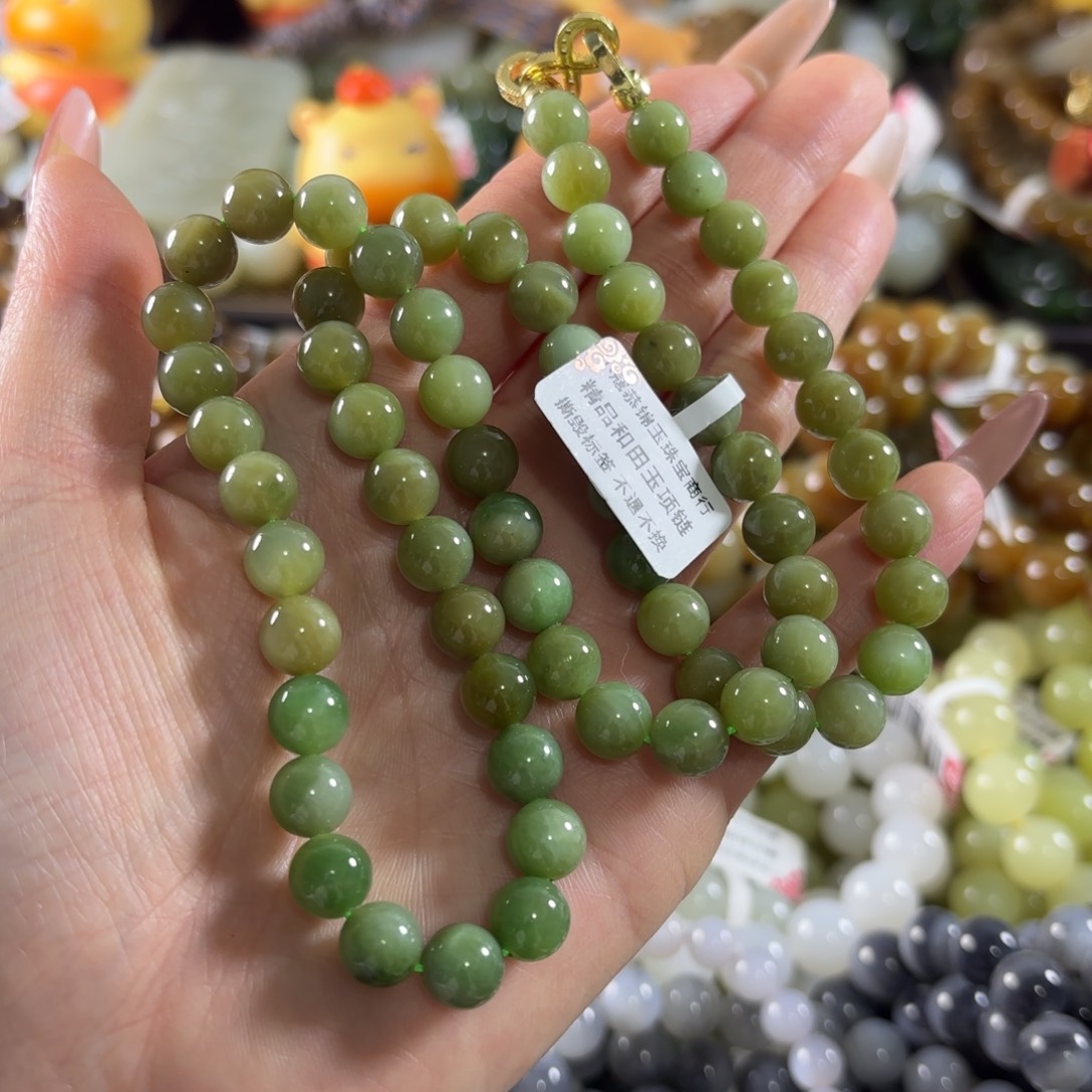 和田玉未镶嵌手串16