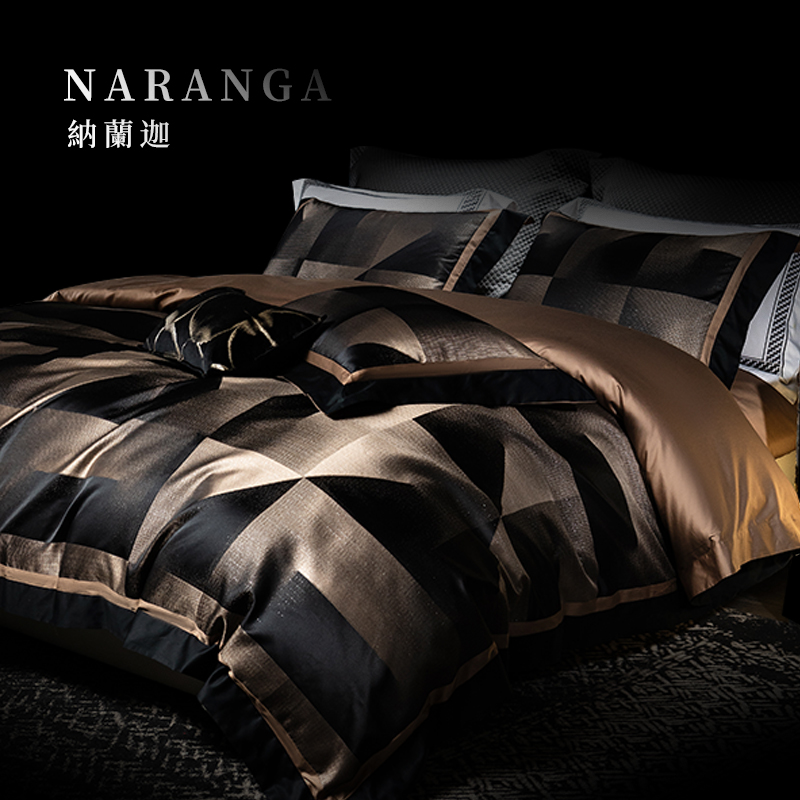 【帕罗蒂】高端金丝线色织提花全棉四件套主卧主卧豪华高端四件套