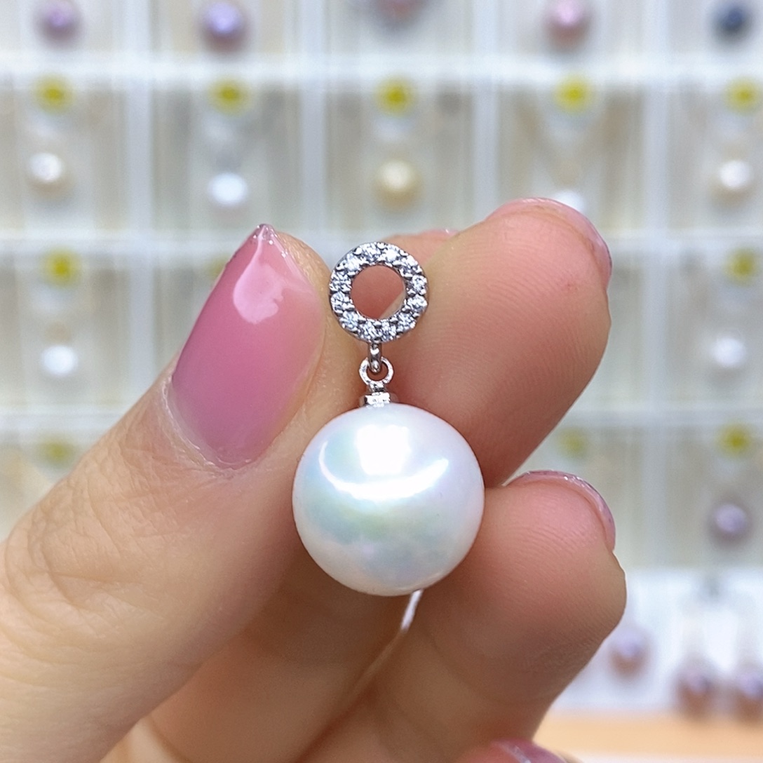 未镶嵌淡水珍珠吊坠(赠链)