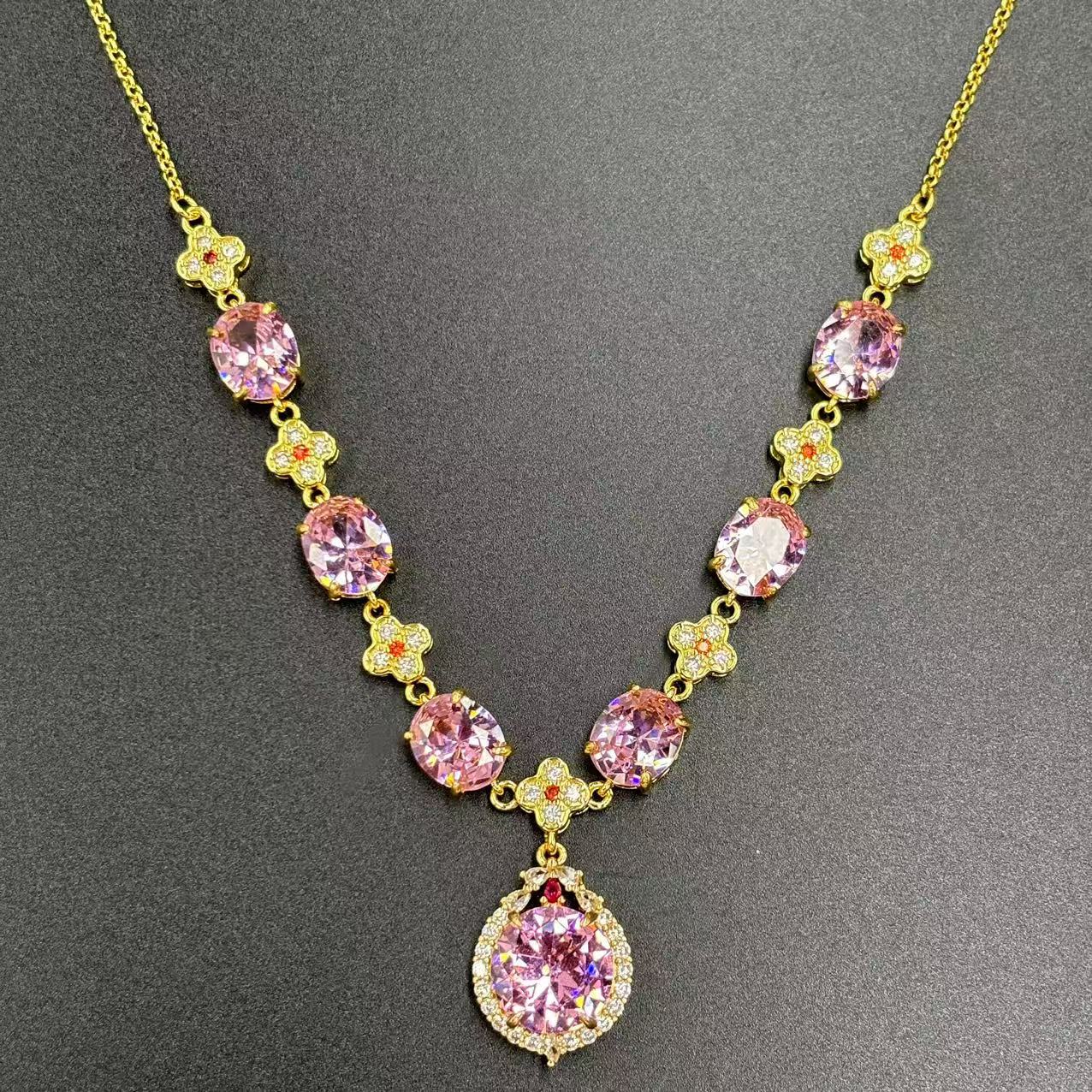 【符老板】c1287-豪华设计款精选级蛋面晚宴链项链-赠礼盒