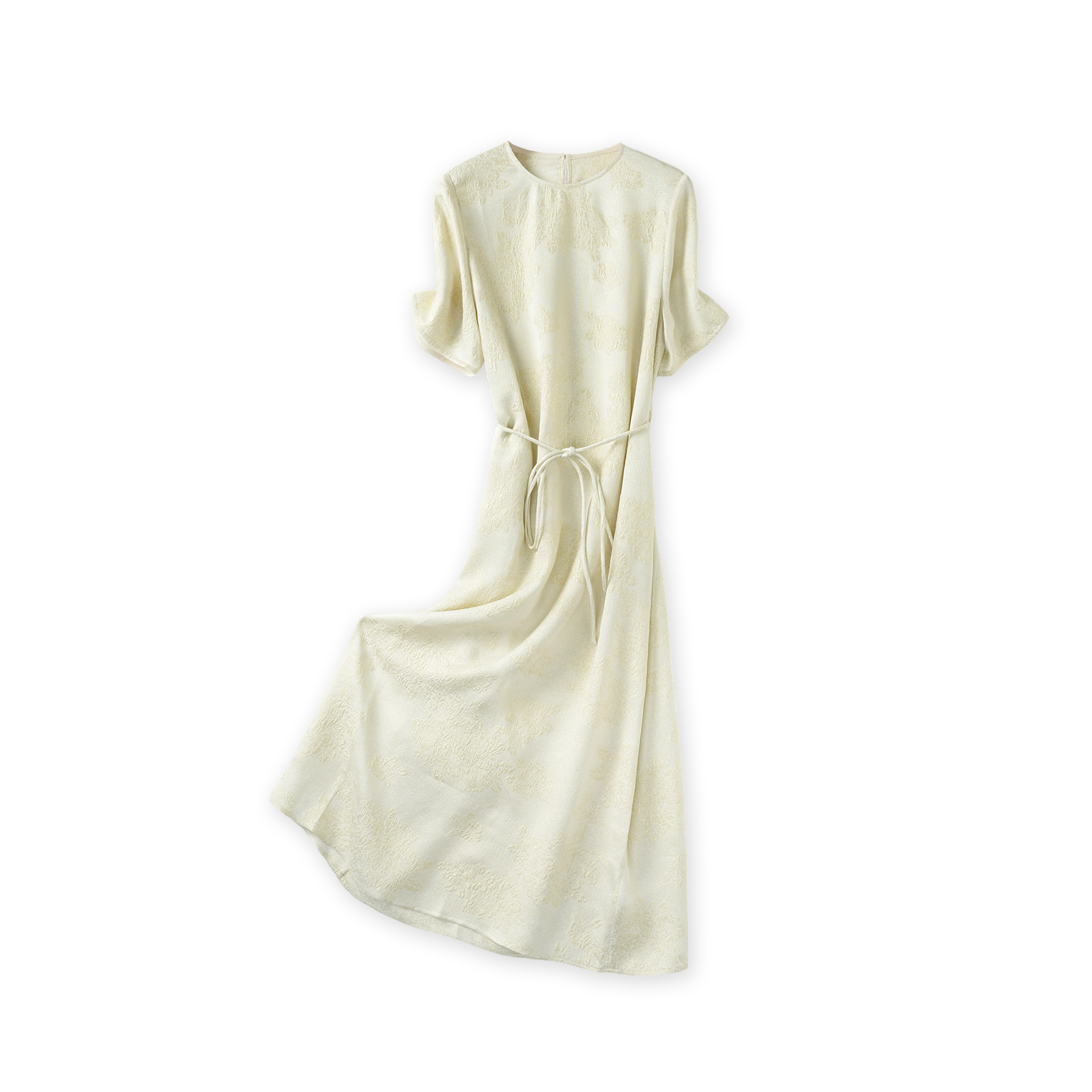 2025款织金冠乐绉桑蚕丝连衣裙 YJHY-H962190