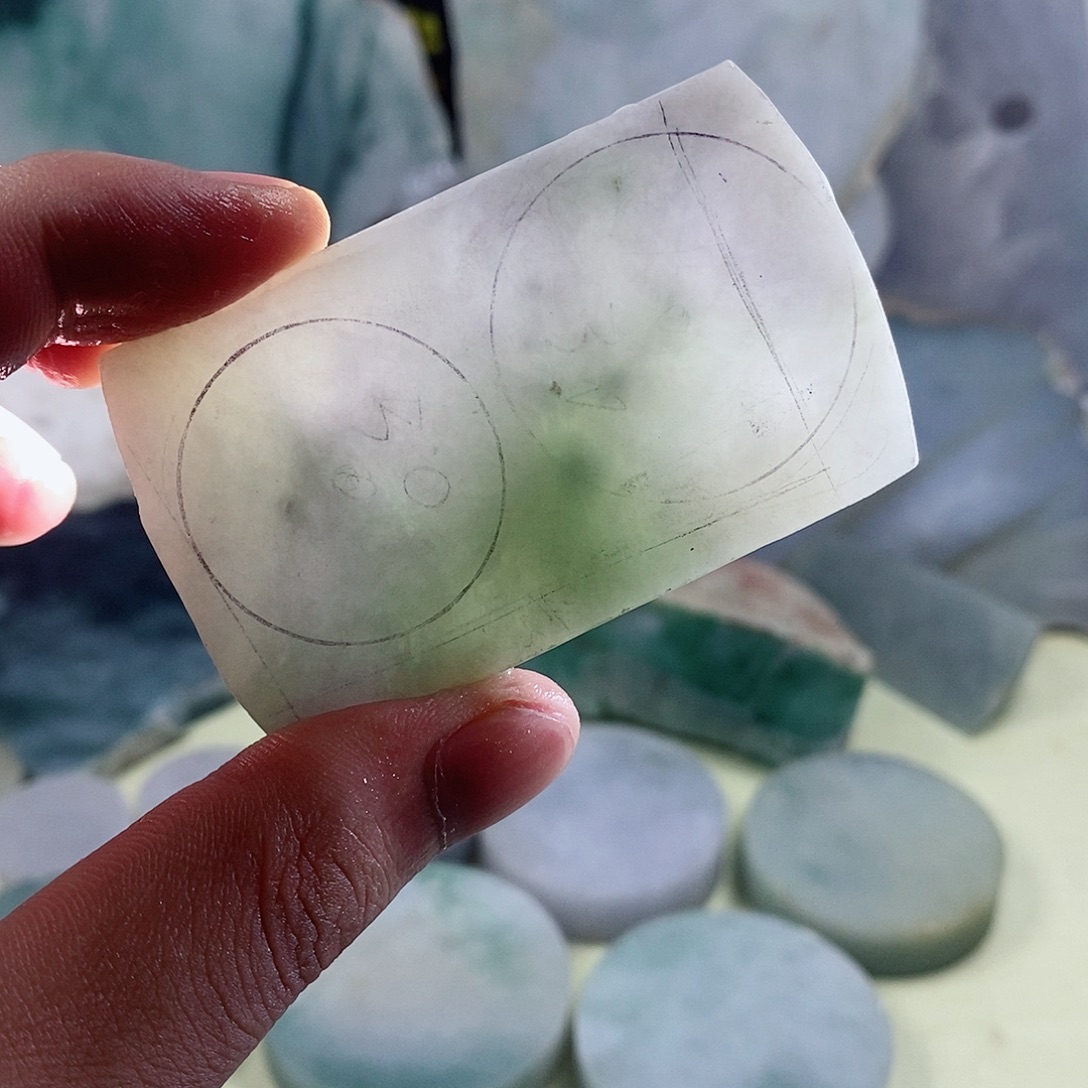 翡翠散珠天然缅甸翡翠a货7