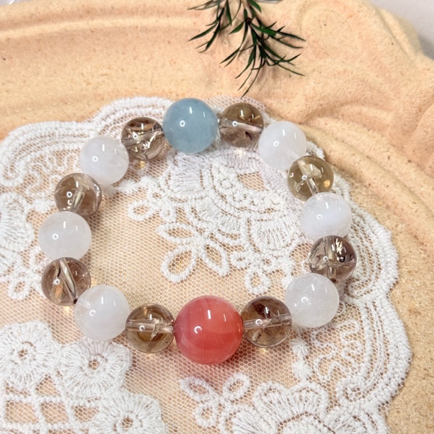 【六六中古】精美水晶玛瑙手串as2374