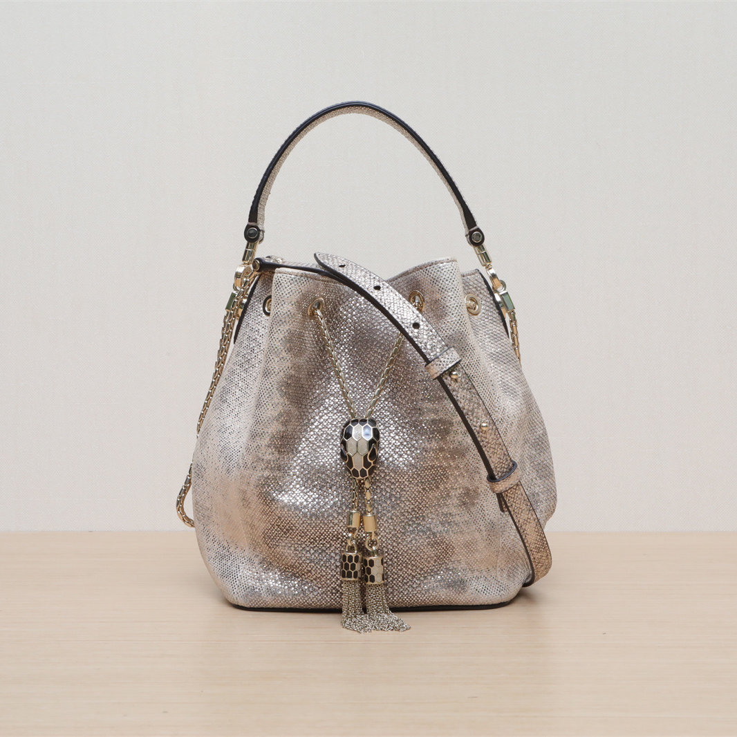 99新 BVLGARI/宝格丽 【娇】Serpenti Forever 水桶包 501470