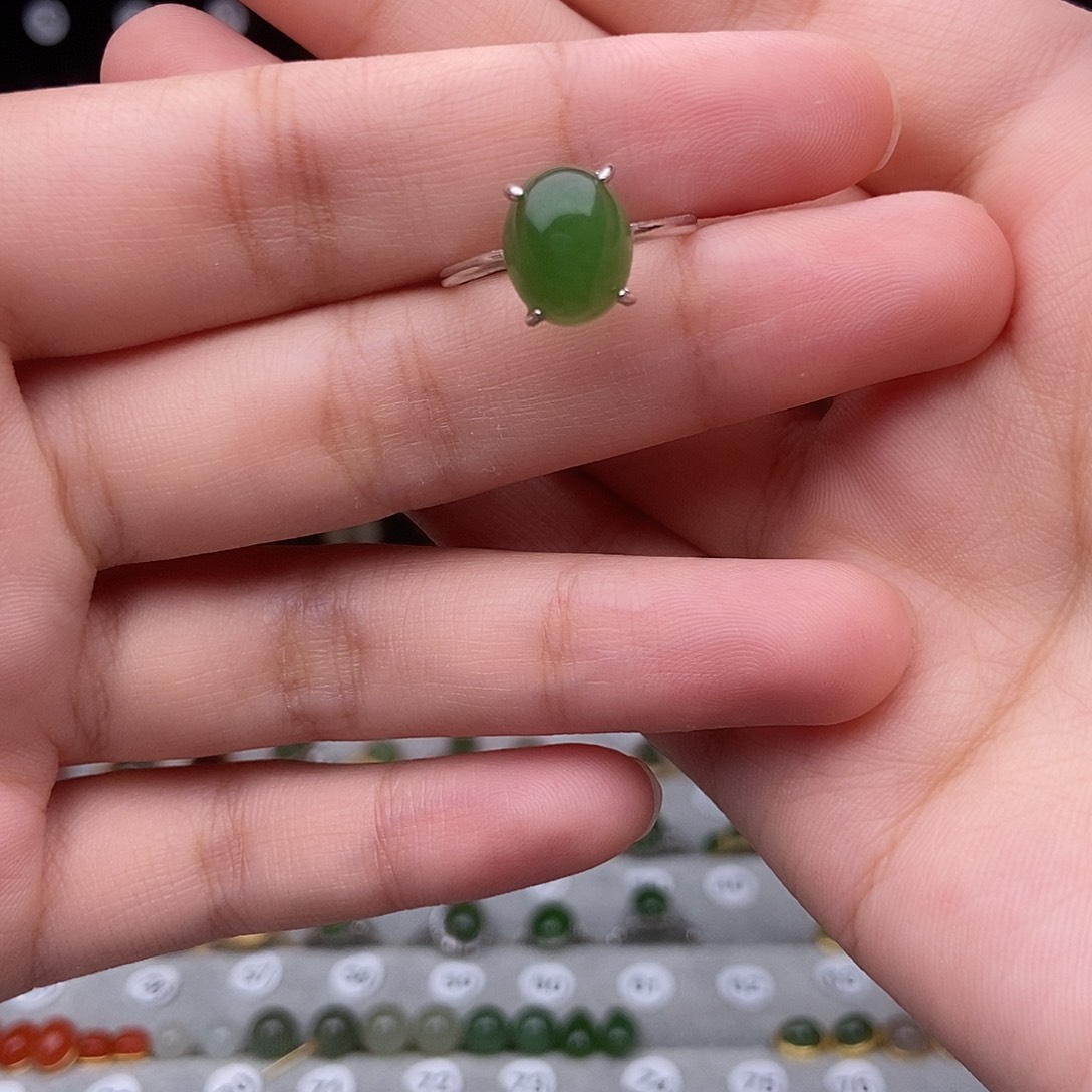 和田玉银S925镶嵌颈饰