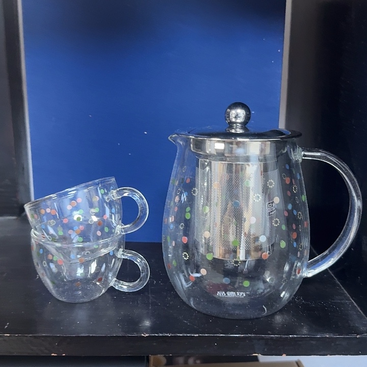 玻璃泡茶壶一壶二杯