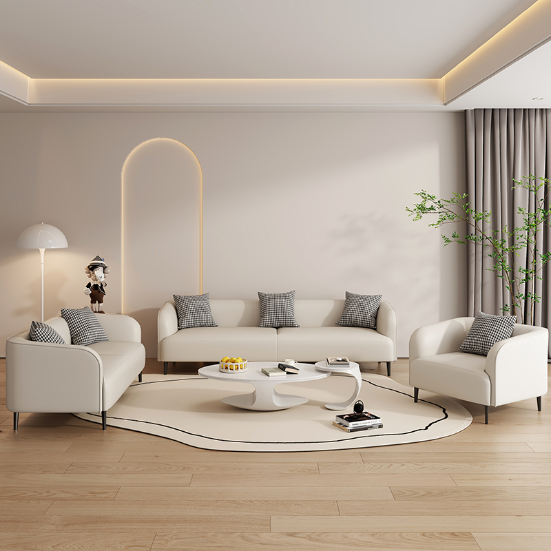 北欧小户型公寓沙发出租房办公室接待休息区民宿双人店铺用小沙发