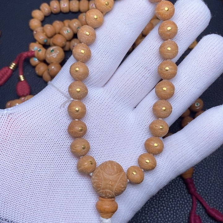 凤眼菩提手串凤眼菩提实心籽金钉