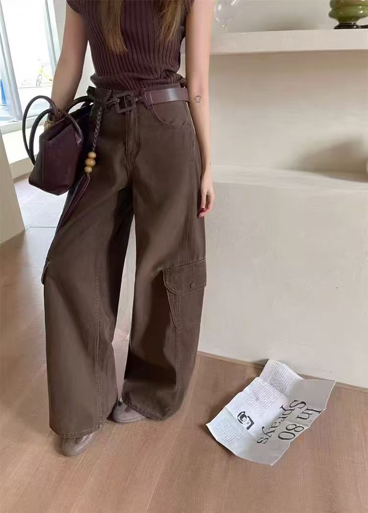 时尚休闲工装牛仔裤2586