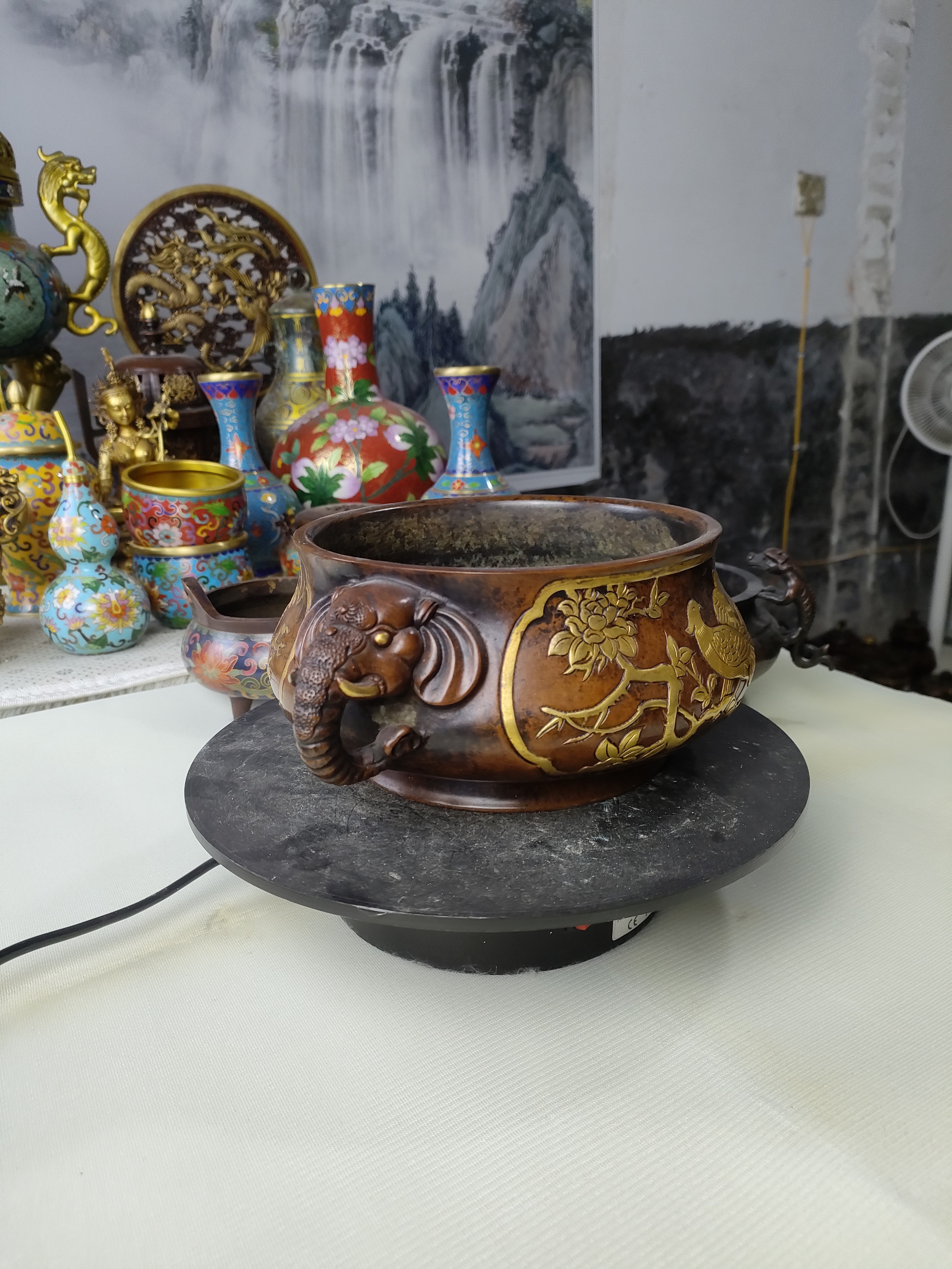香炉花鸟香炉    