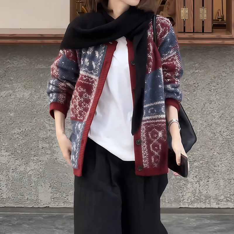 高级感秋冬洋气时髦针织开衫2025新款百搭个性女装休闲风个性上衣