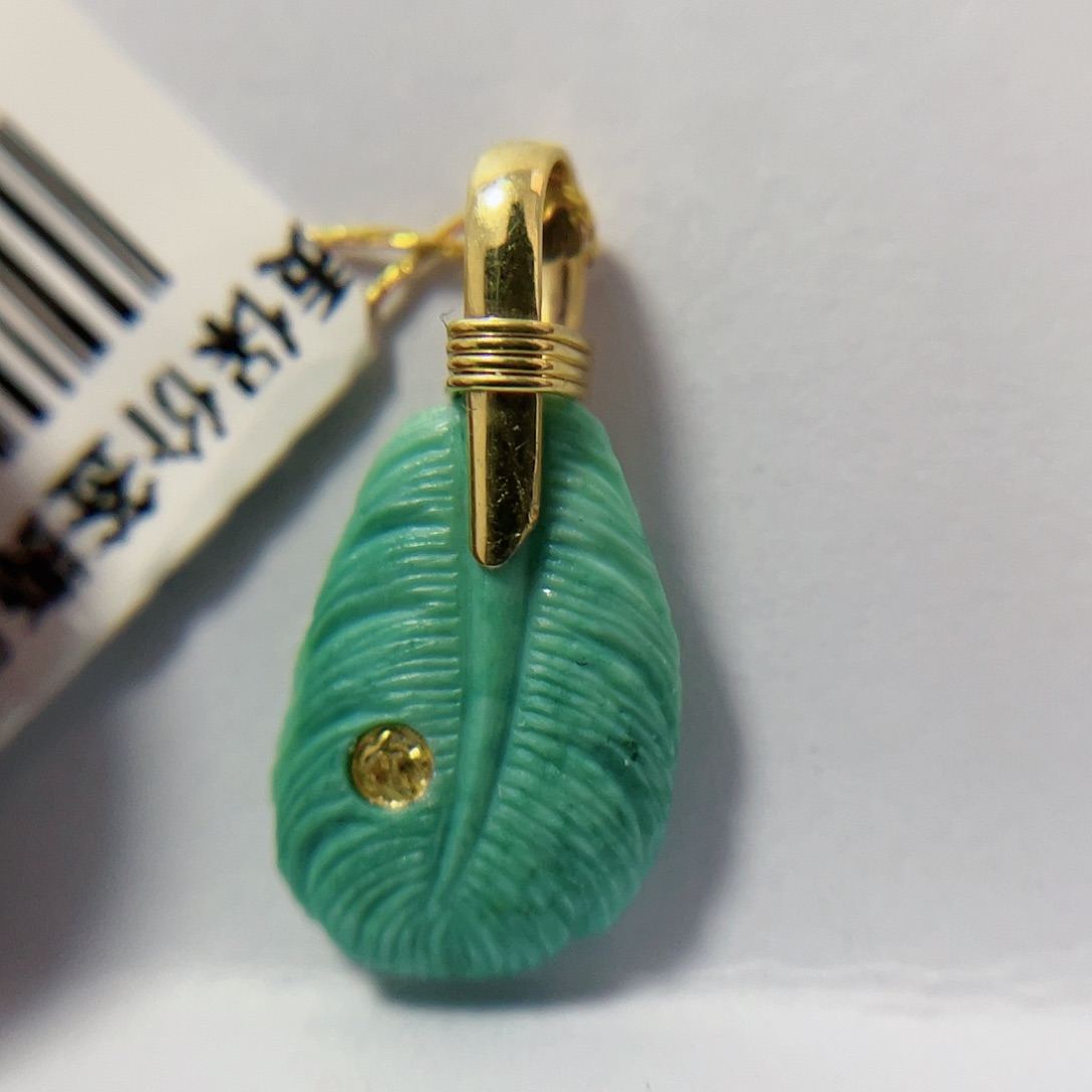 绿松石配饰18K金镶嵌