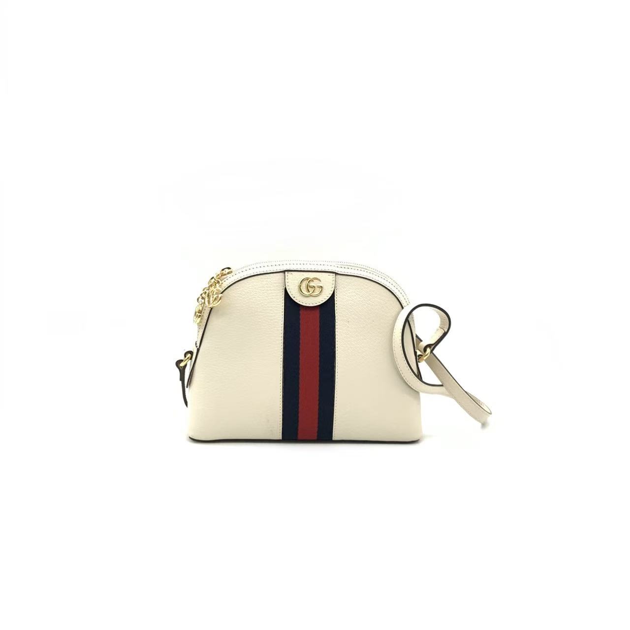 99新 GUCCI/古驰 【安则专属】白色op贝壳包