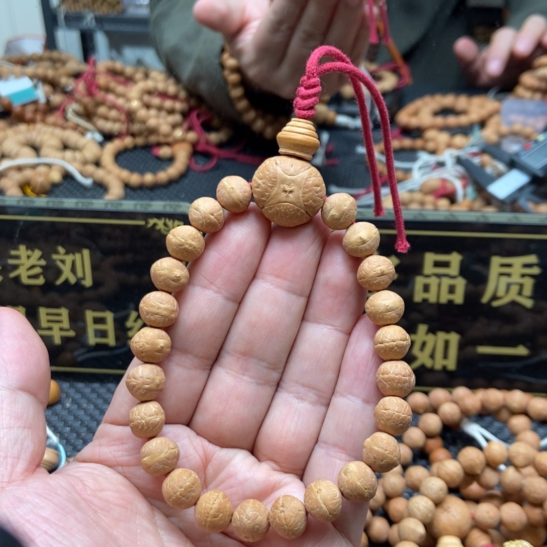 凤眼菩提手串10+实心头货手串