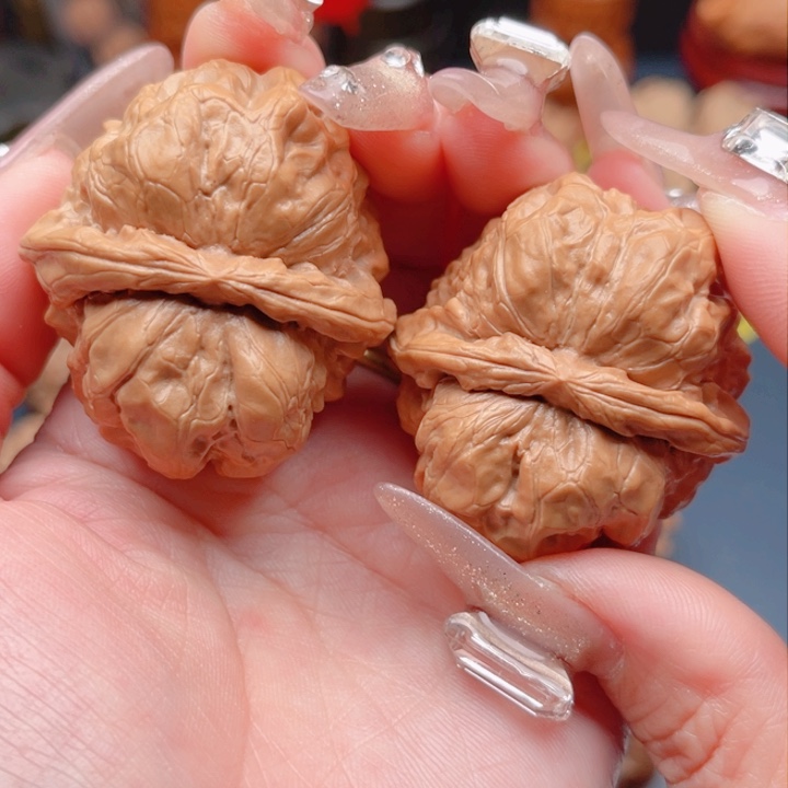 文玩核桃把件微全品水晶皮蛙蛙