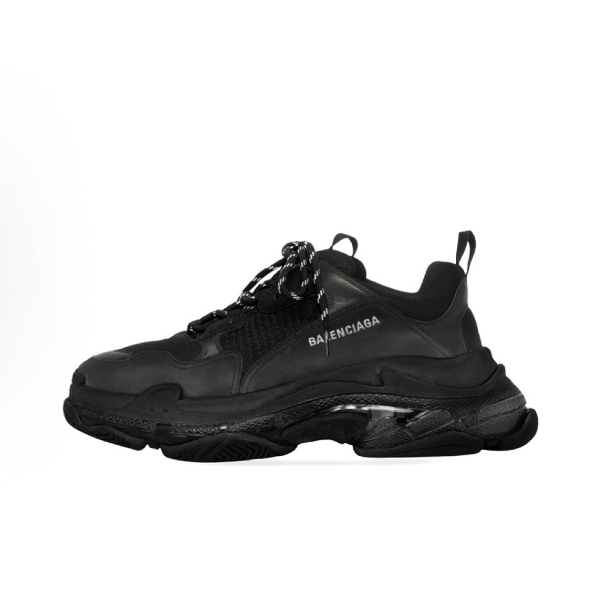 未使用 Balenciaga/巴黎世家 未使用Triple S 低帮老爹鞋白黑