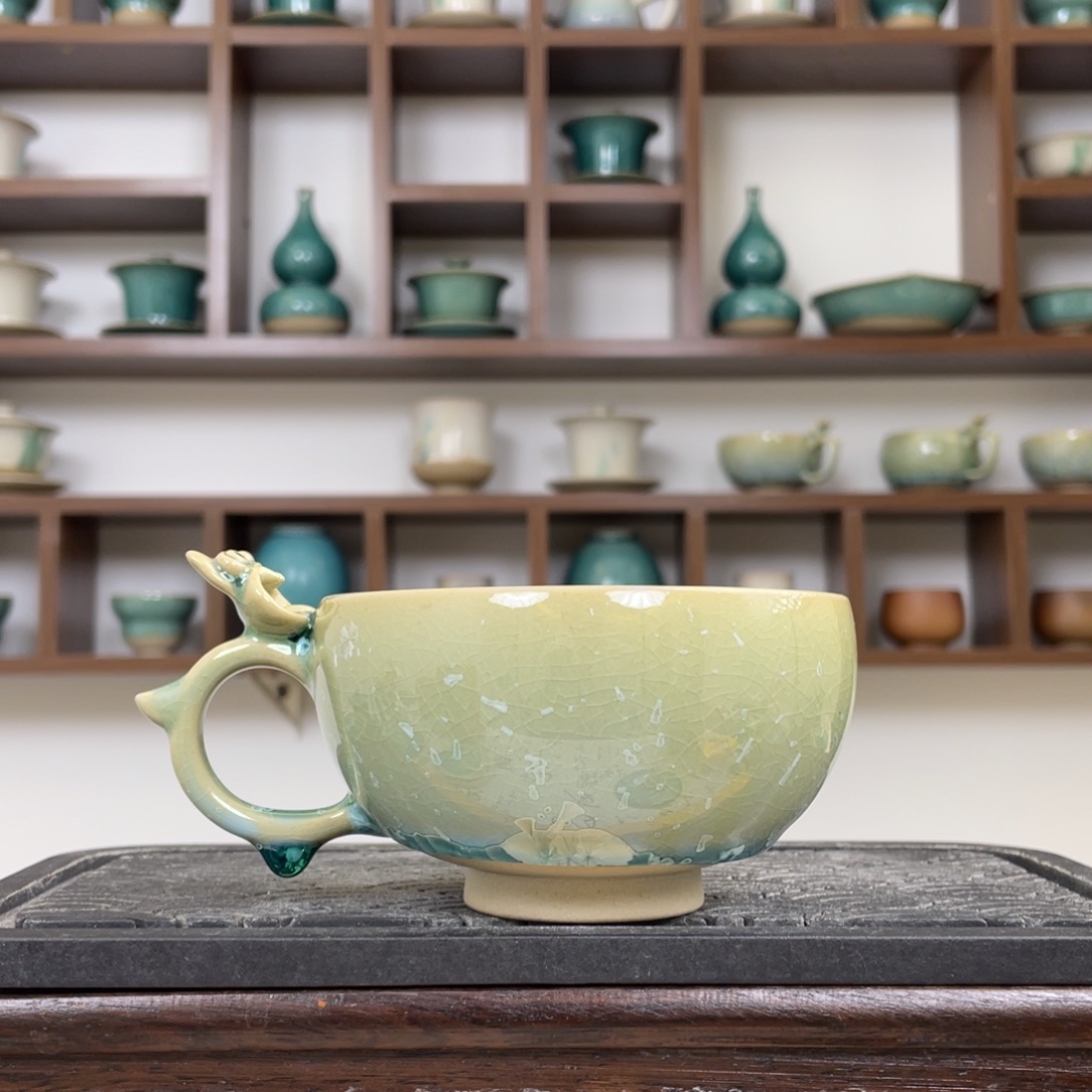 老***秦陶华宁陶匠主人杯子