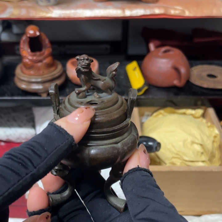 铜中古工艺品摆件