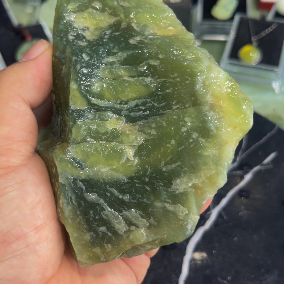 平***哥玉纯天然玉石原石摆件