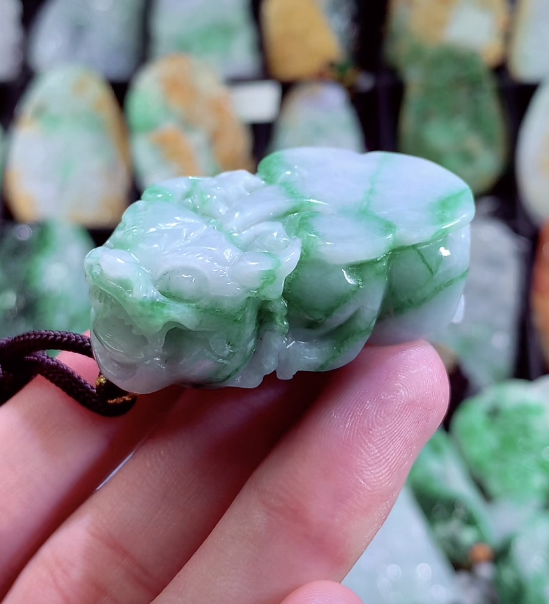 缅甸天然A货貔貅吊坠