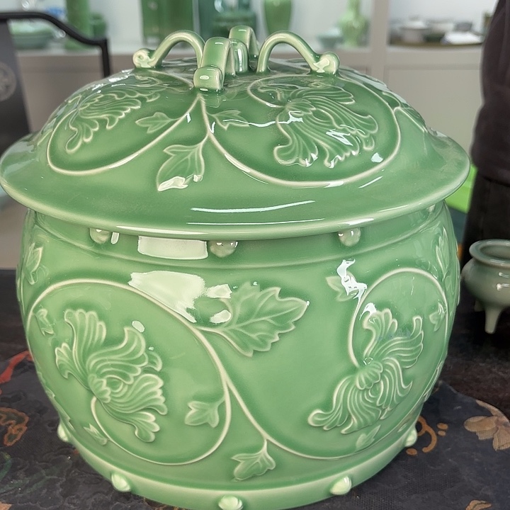 龙泉云间青瓷小米茶器