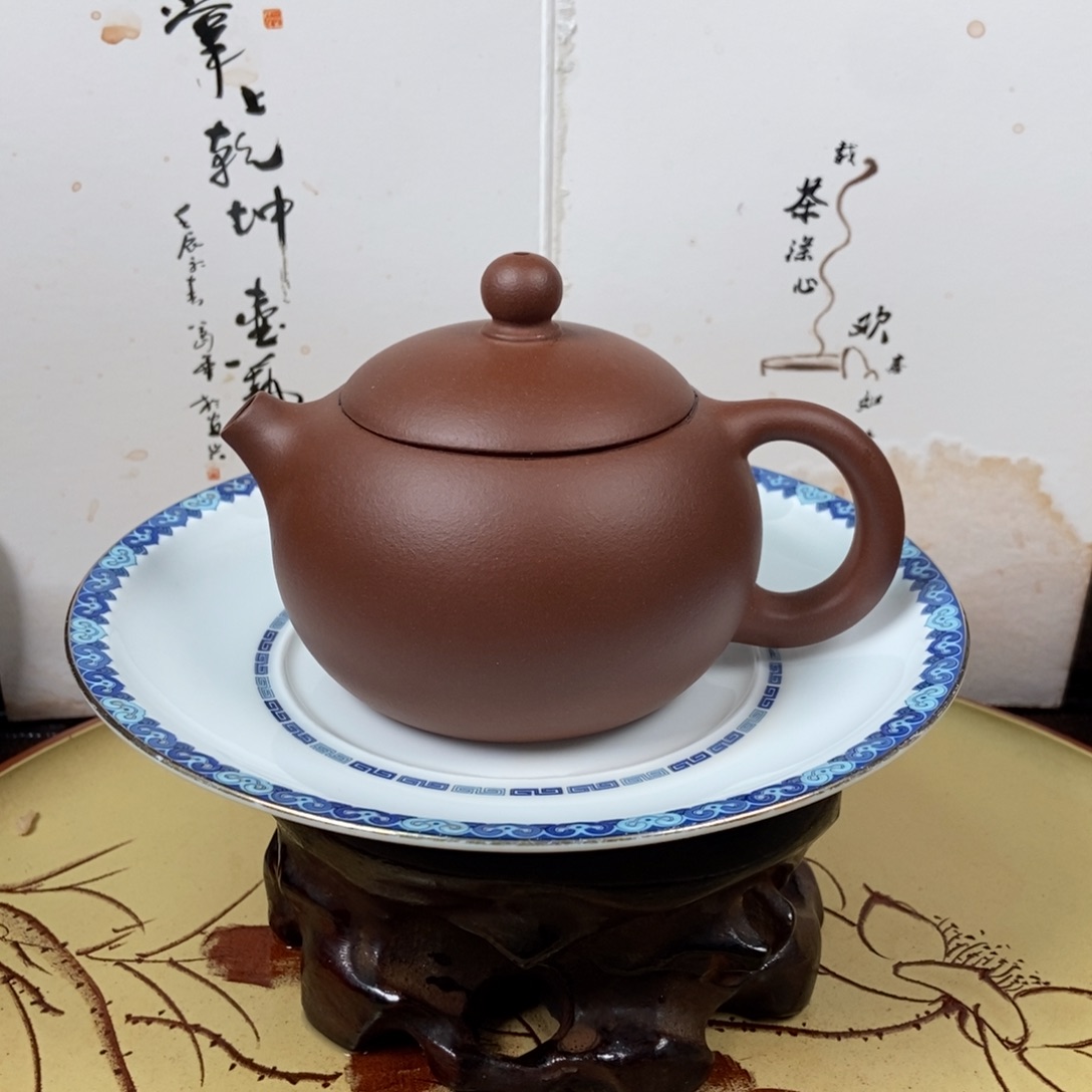 紫砂茶壶底槽清老母亲制作容量220