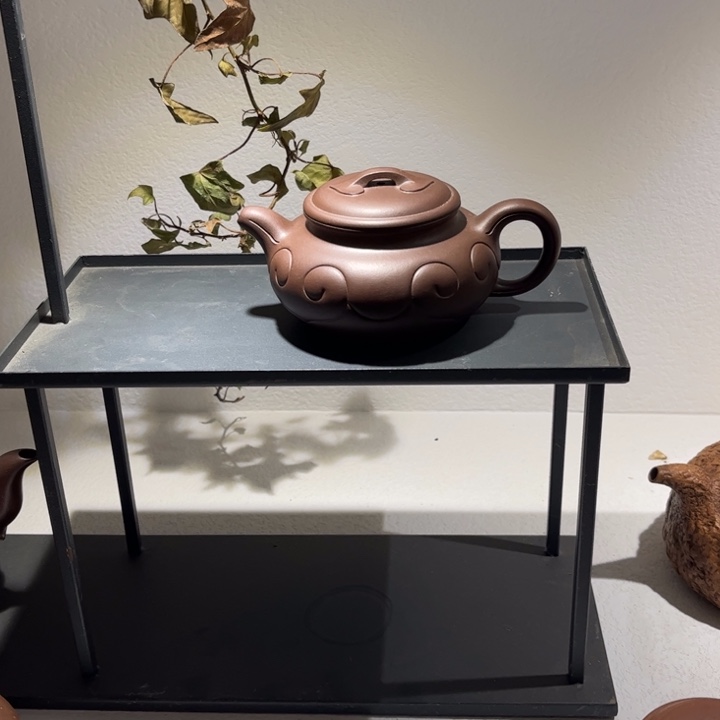 紫砂茶壶艾*辰紫砂 原矿泥料