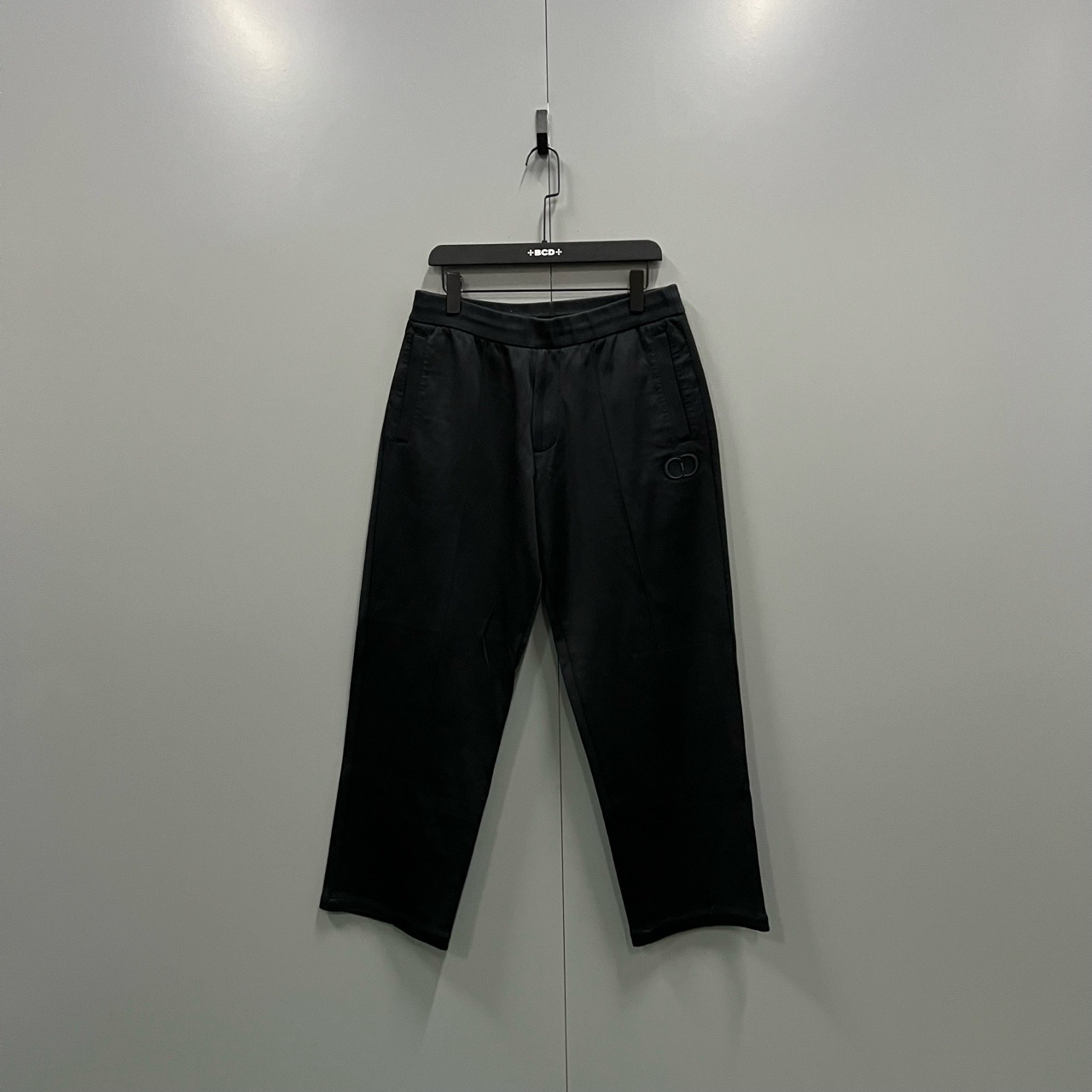 Dior 迪奥 黑色CD刺绣长裤 M码/95新/8900/bc012686 瑕疵如图