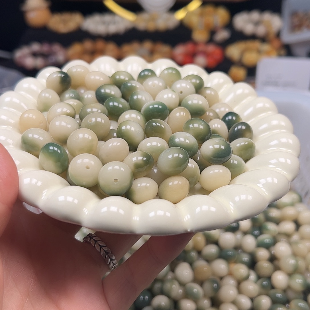 菩提根/象牙果手串卡14非料飘花算盘500颗