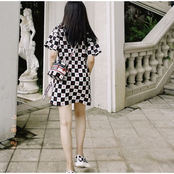 妃鱼/迪奥/粘胶纤维/连衣裙/95新/M一三一