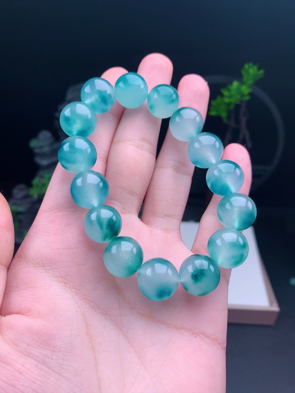 卡15+冰飘花翡翠散珠（拍一发一 链接是单颗的价格 多样性发其一）