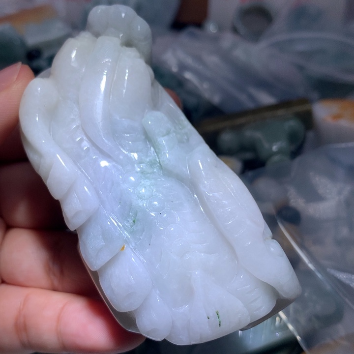 翡翠未镶嵌颈饰保真天然A货翡翠