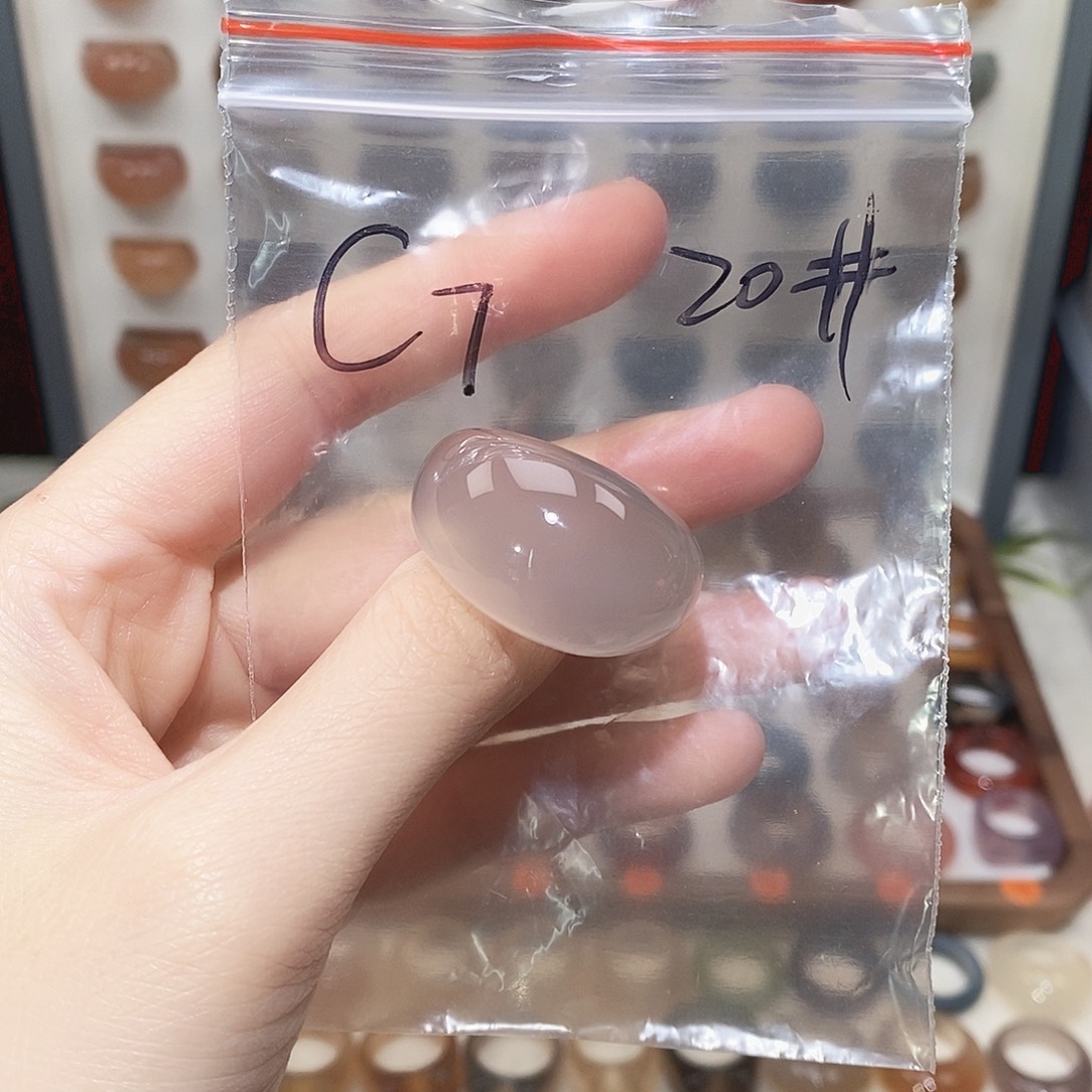 玛瑙/玉髓未镶嵌戒指港20码福利款不退换