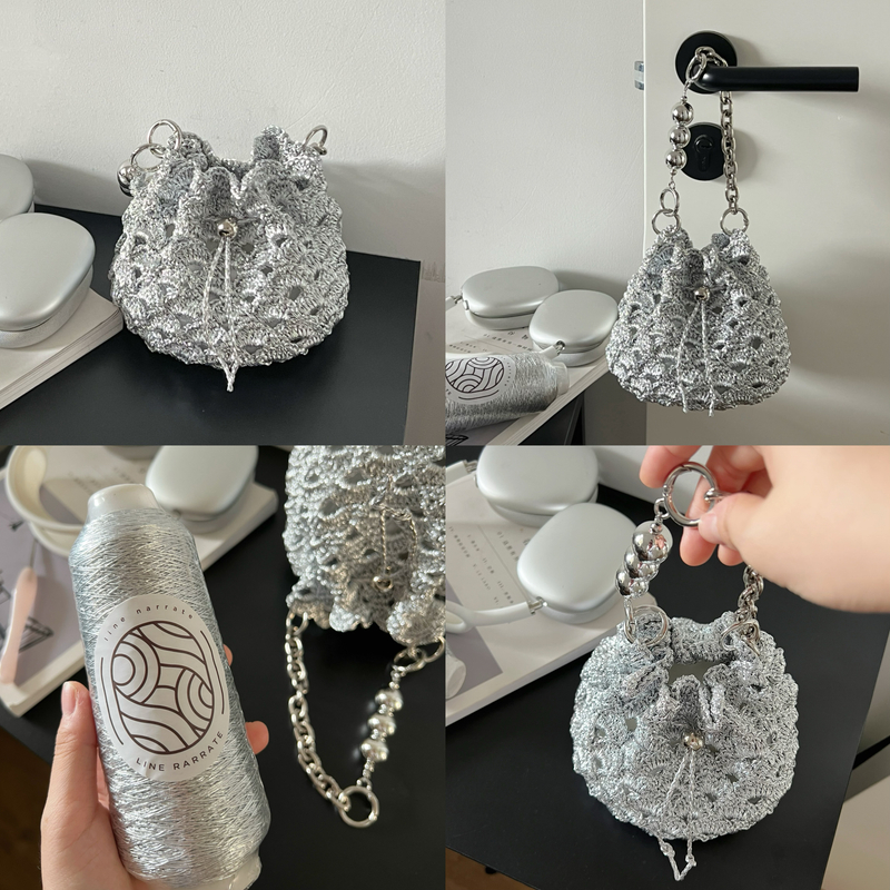 LineNarrate贝壳碎银子小福袋（材料包非成品不包包手工diy材料包