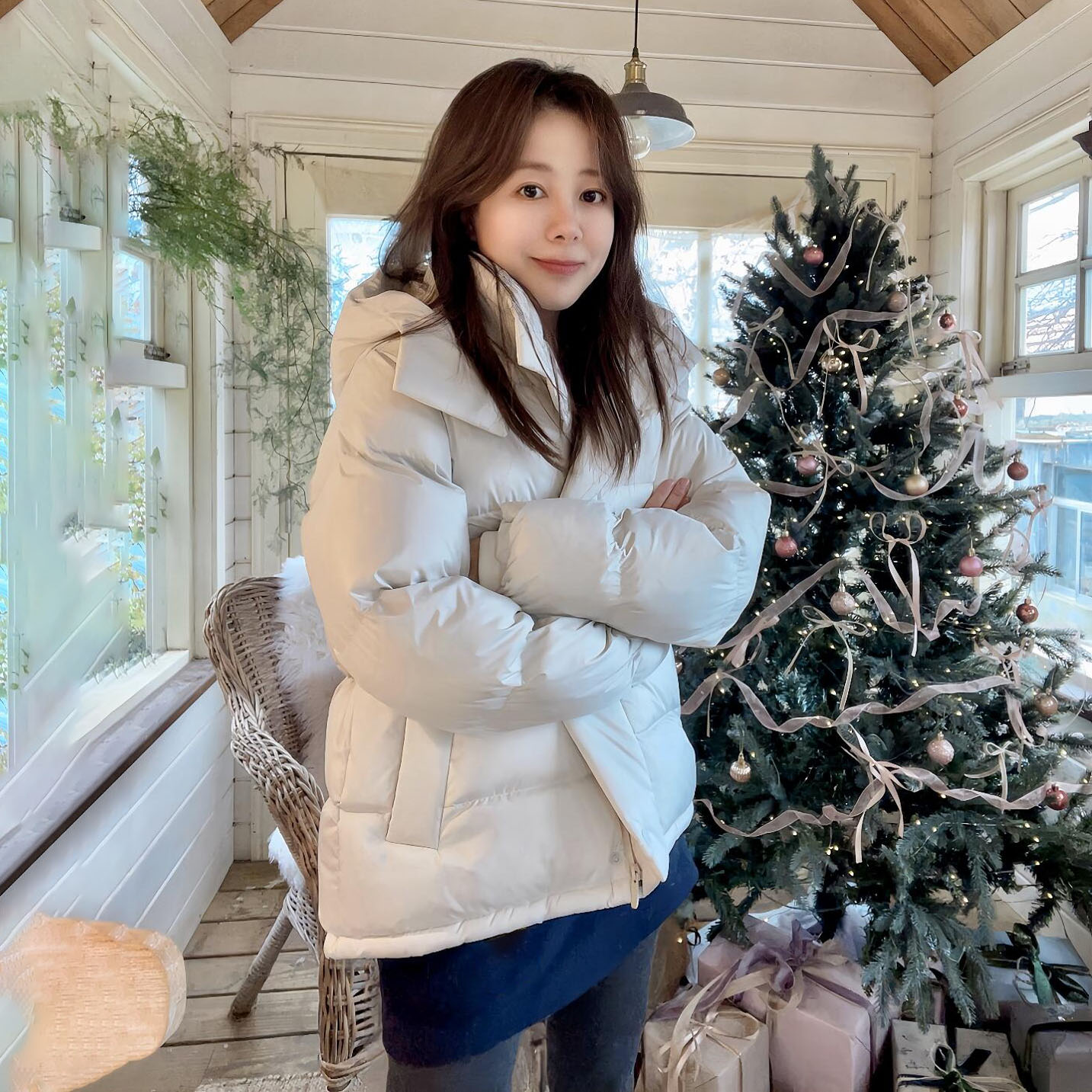 五格鹅绒泡芙保暖羽绒服-鲁