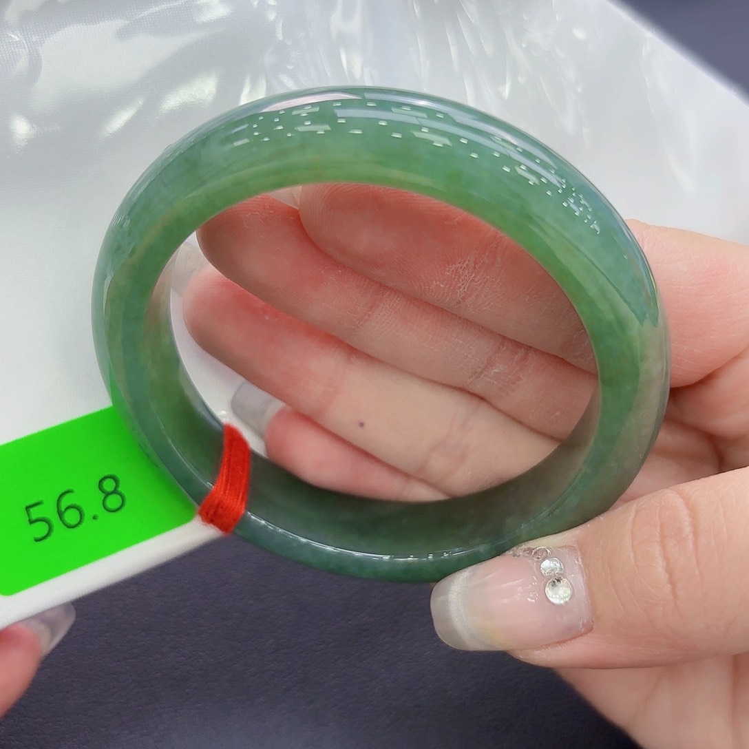 翡翠未镶嵌手镯手镯57