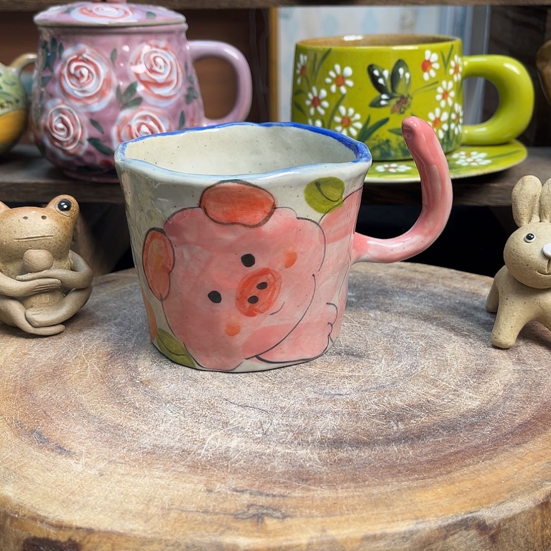 陶摆件哈哈你也太可爱啦哈