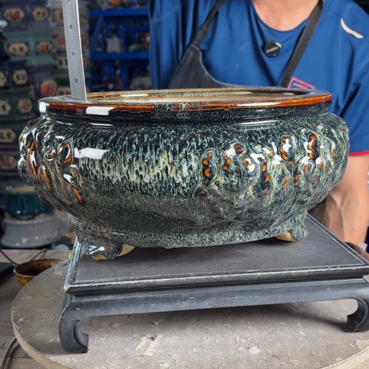 一风堂石湾花盆 内27*12缝隙