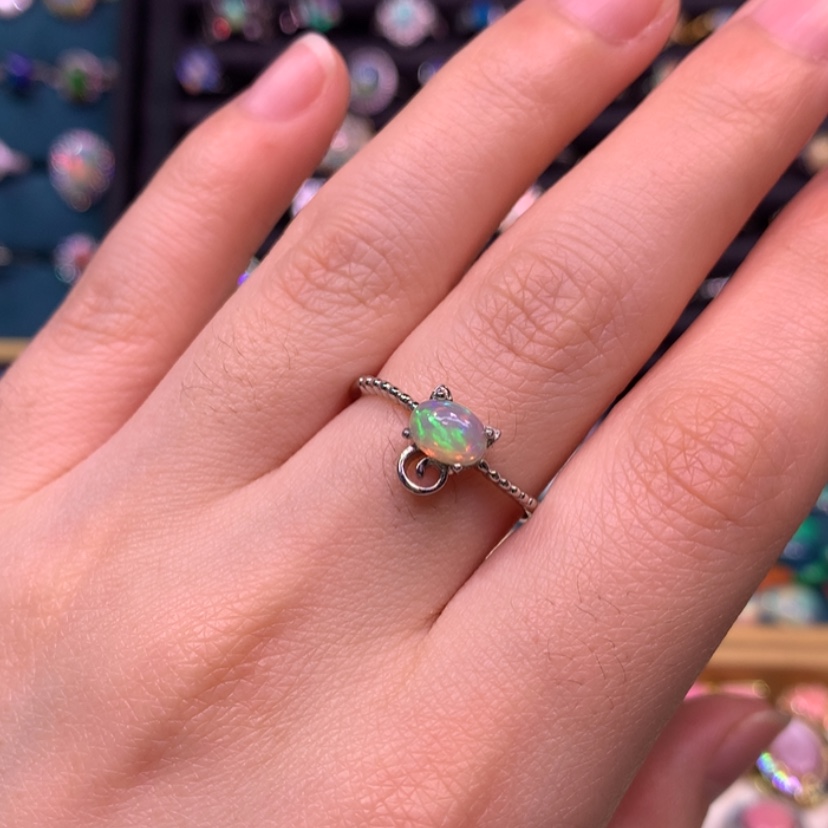 【闪购商品】欧泊戒指款式银S925镶嵌