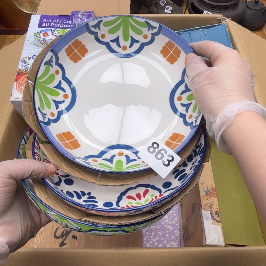 瓷片摆件工艺品摆件666 