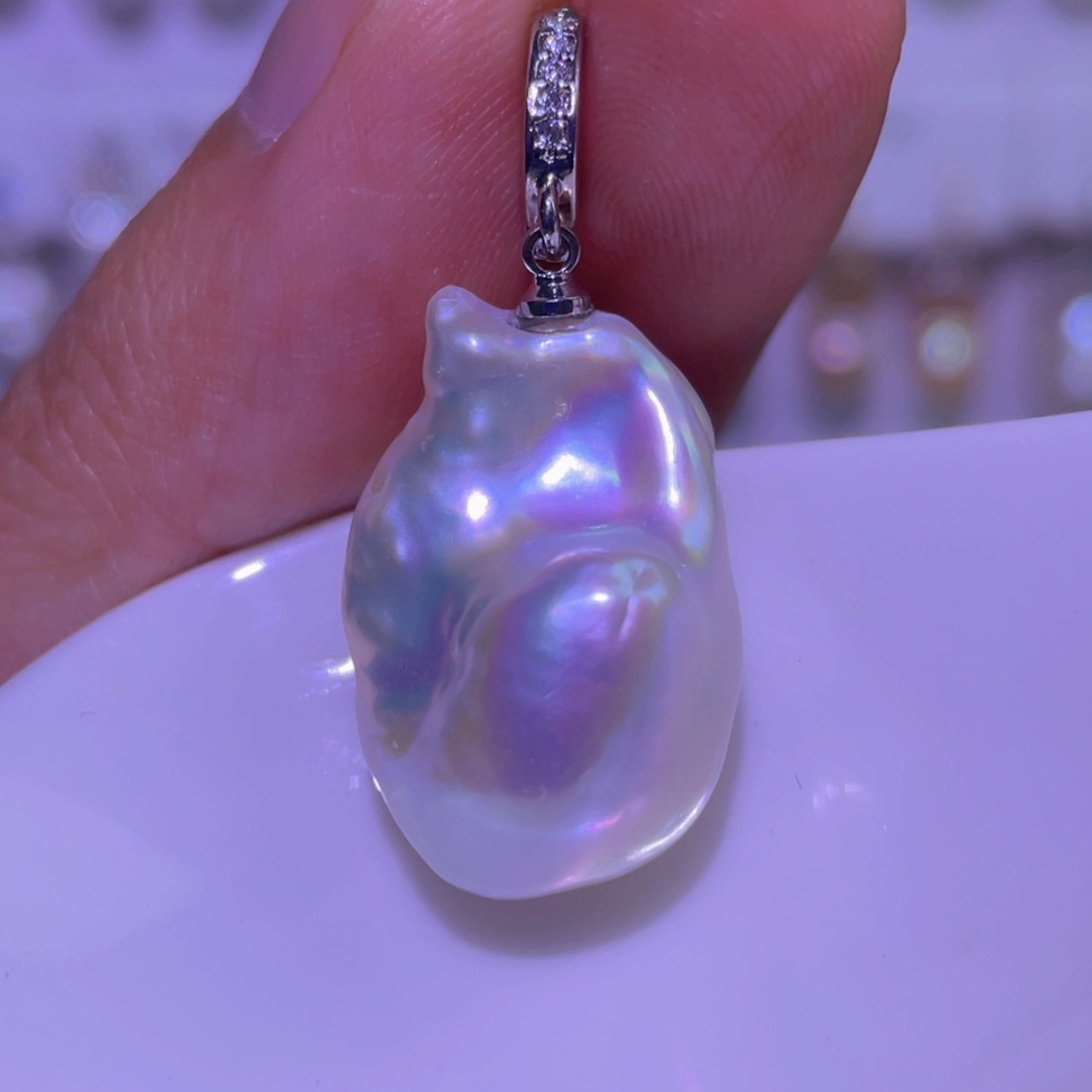 未镶嵌淡水珍珠天然淡水珍珠吊坠