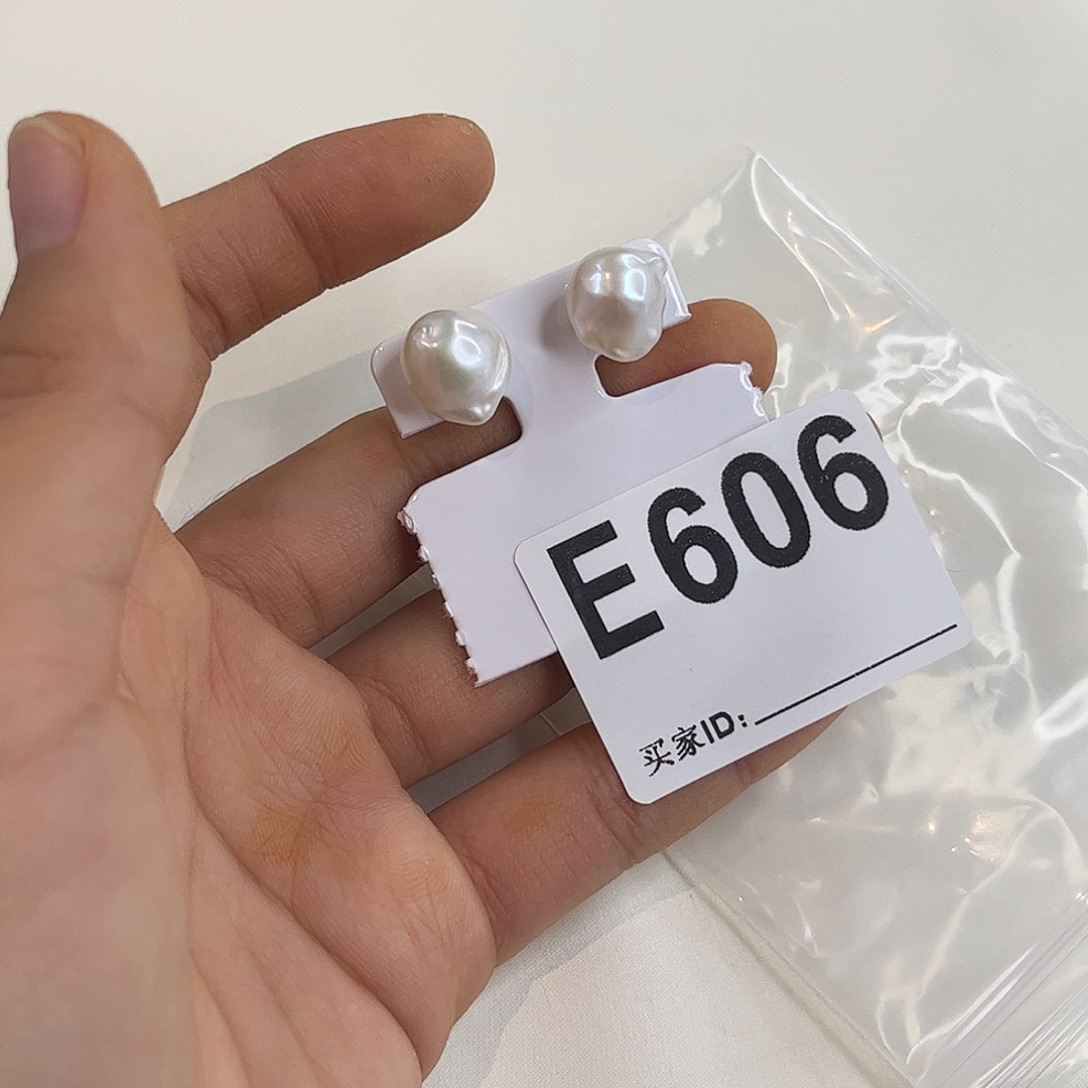 淡水珍珠耳饰银S925镶嵌