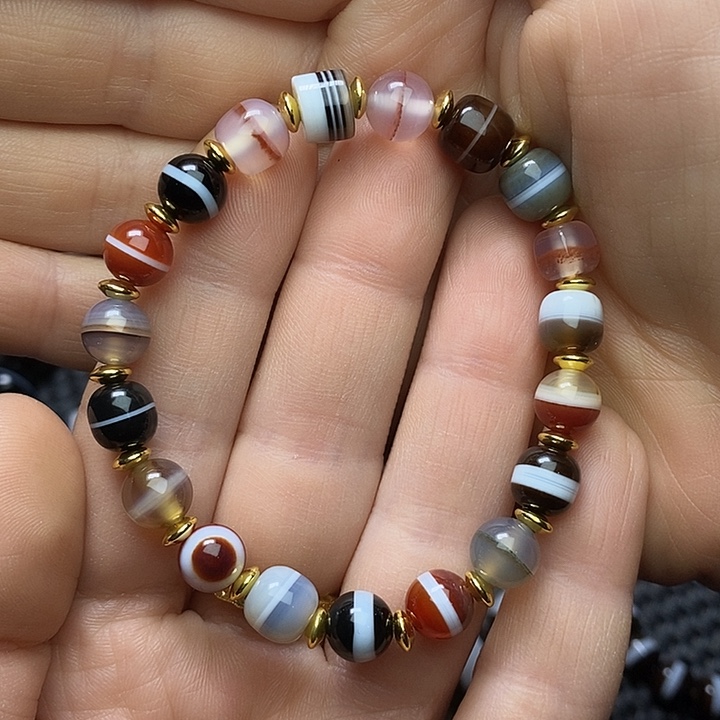 玛瑙/玉髓未镶嵌手链