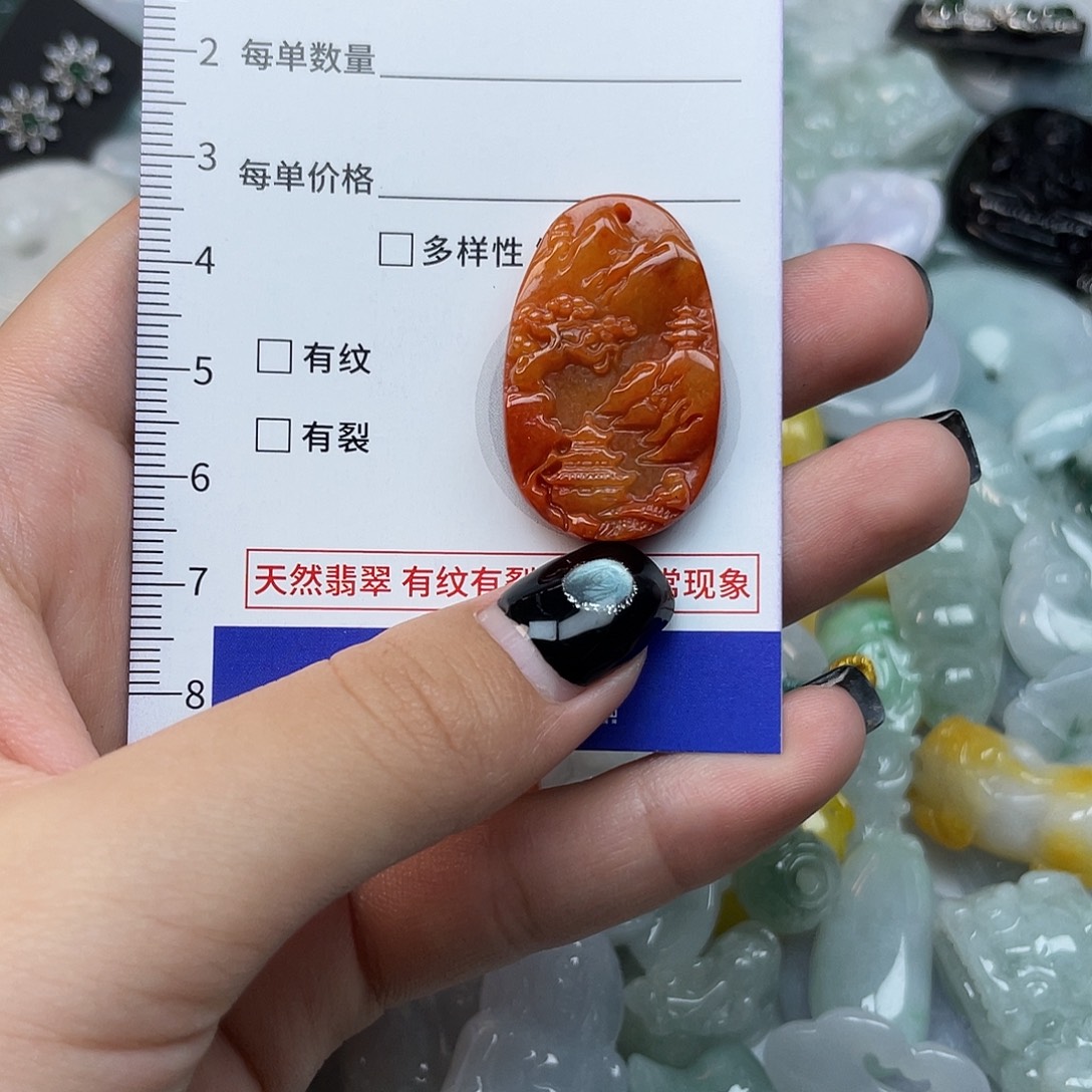 翡翠未镶嵌颈饰1304