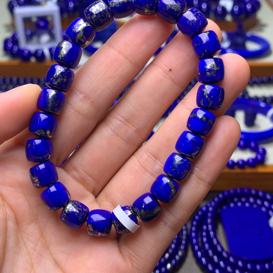 青金石手串未镶嵌9mm308