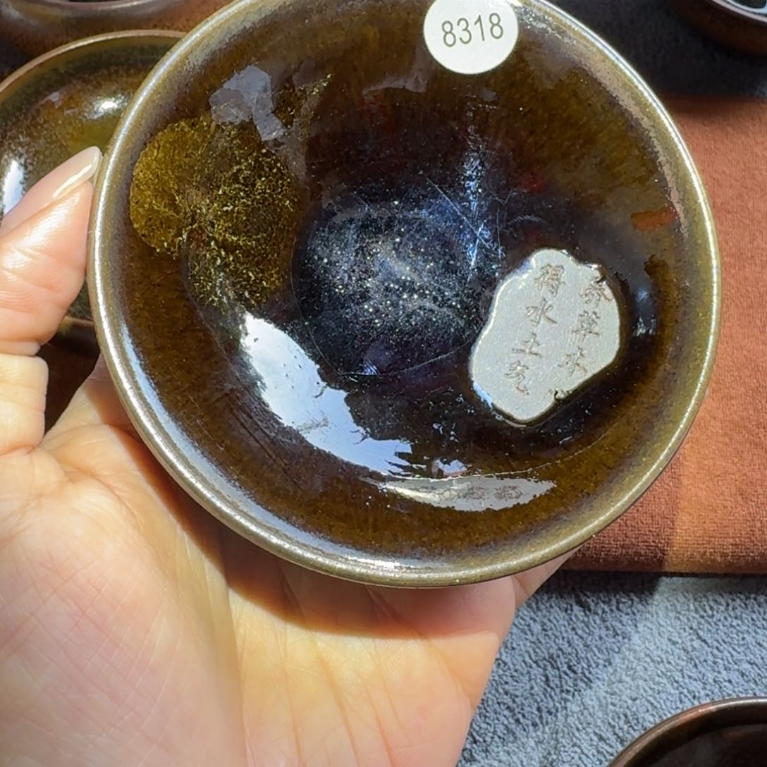 茶盏8318秋罗龙窑柴烧手工茶盏