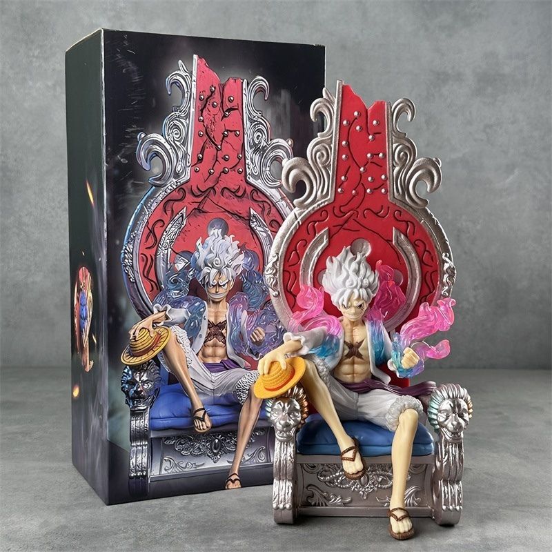 海贼王手办 王座尼卡路飞 王座鬼岛路飞动漫模型摆件玩具雕像礼物