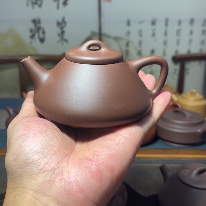 茶壶紫砂微瑕微瑕全手工子冶石瓢180cc