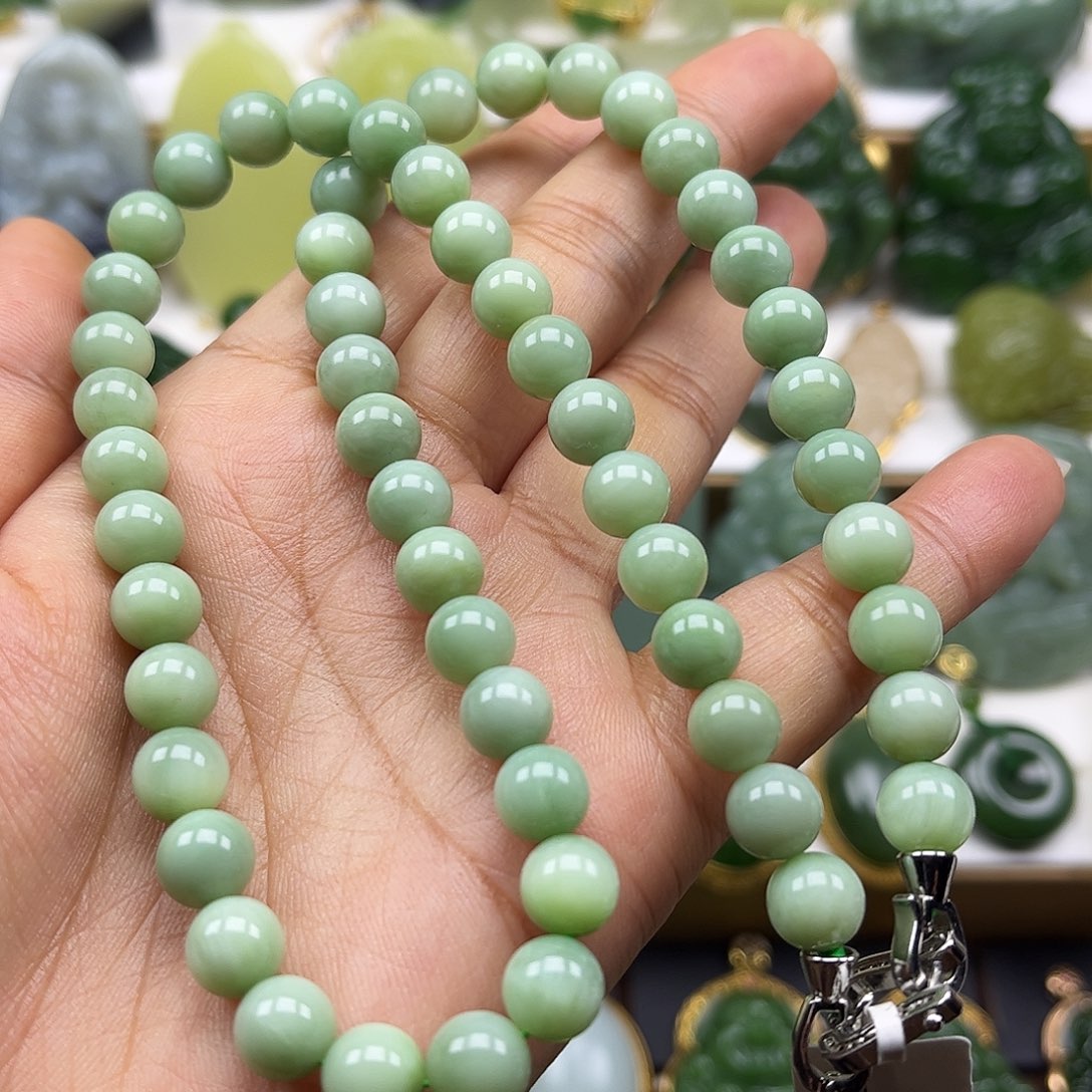 和田玉未镶嵌项链卡8